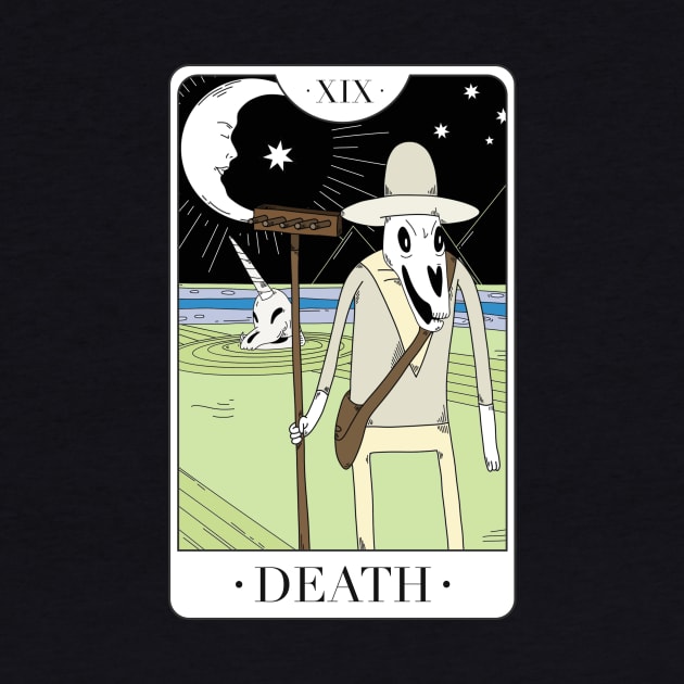 Death - adventure time tarot card by kvothewordslinger